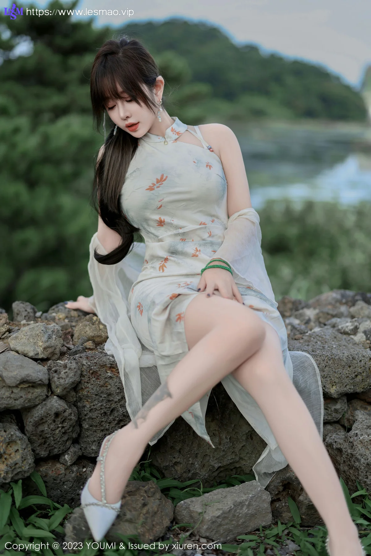 YOUMI 尤蜜荟 Vol.983 王雨纯 长款旗袍济州岛旅拍1 - 17