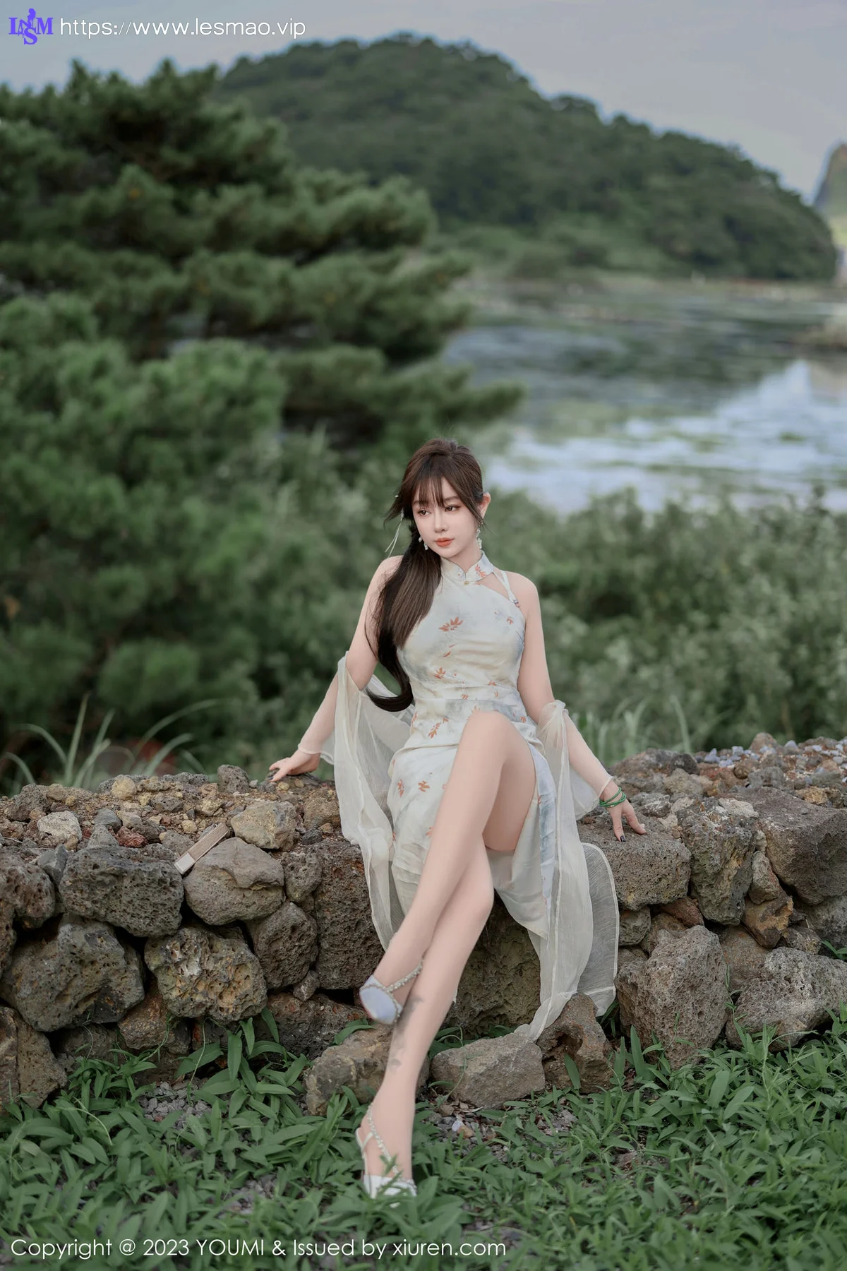 YOUMI 尤蜜荟 Vol.983 王雨纯 长款旗袍济州岛旅拍1 - 20
