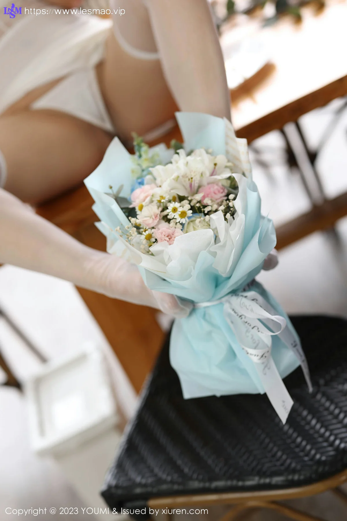 YOUMI 尤蜜荟 Vol.985 严利娅Yuliya 白色蕾丝情趣性感写真 - 38
