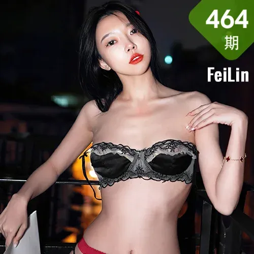 FeiLin 嗲囡囡 Vol.464  冯木木LRIS 白色睡袍下写真