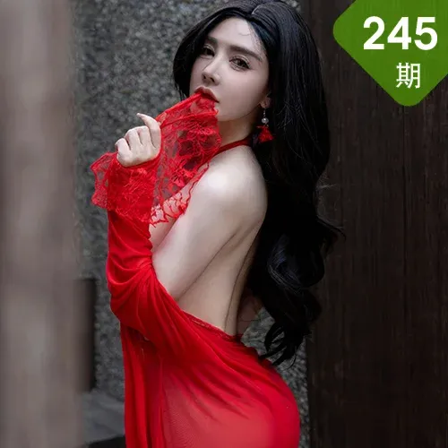XINGYAN 星颜社 Vol.245 潘思沁 红色连衣裙性感写真111