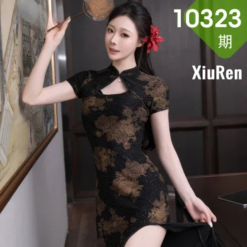 XiuRen 秀人 No.10323 小逗逗 黑色古风服饰蕾丝