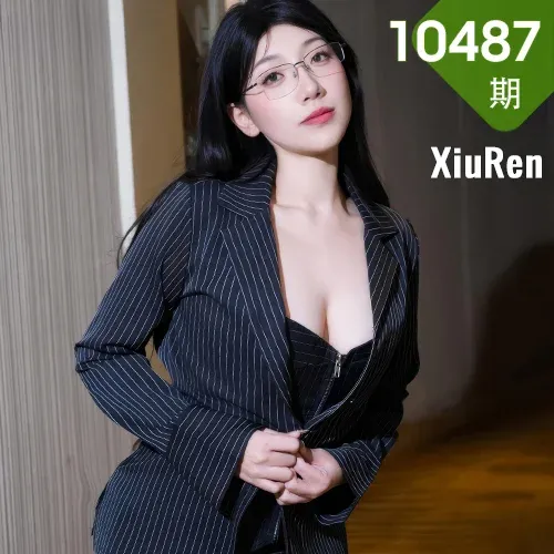 XiuRen 秀人 No.10487 美悠 黑色OL苗条身段