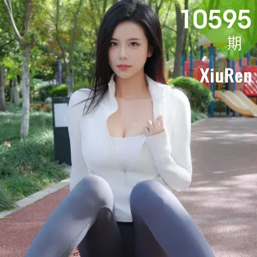 XiuRen 秀人 No.10595 玫瑰我爱你 白蓝瑜伽运动服