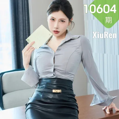 XiuRen 秀人 No.10604 尹甜甜 黑色皮裙魅惑黑丝