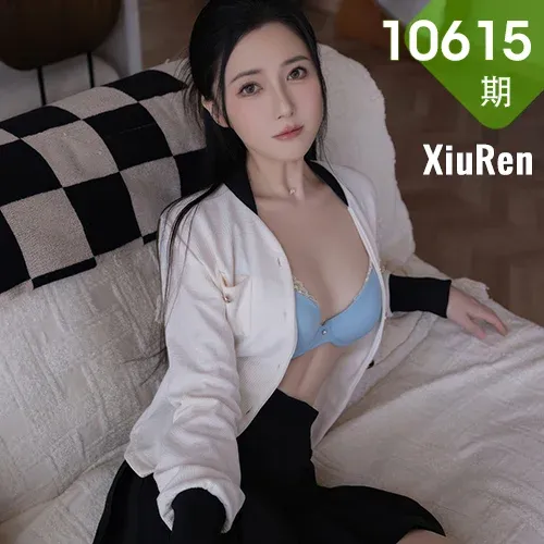 XiuRen 秀人 No.10615 鱼子酱Fish  黑色短裙肉色丝袜