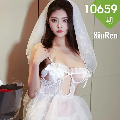 XiuRen 秀人 No.10659 冬安 白色婚纱短裙