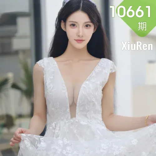 XiuRen 秀人 No.10661 梨霜儿 白色婚纱诱人白色丝袜
