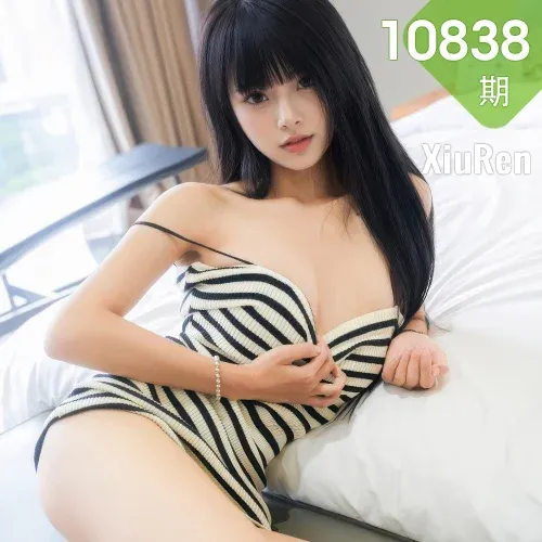 XiuRen 秀人 No.10838 小九阿 黑白连衣短裙