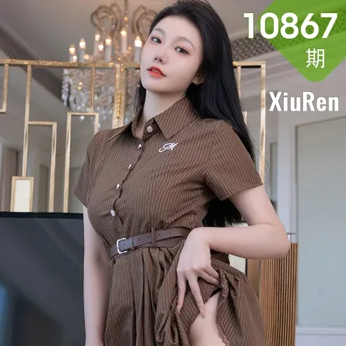 XiuRen 秀人 No.10867 安然anran 深色连衣短裙