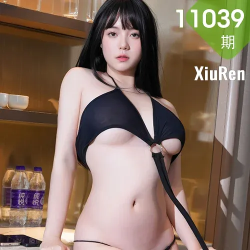 XiuRen 秀人 No.11039 软情童颜巨乳黑色情趣内衣