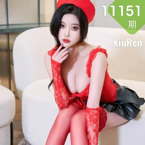 XiuRen 秀人 No.11151 CHENCHEN 兔女郎红色情趣服饰