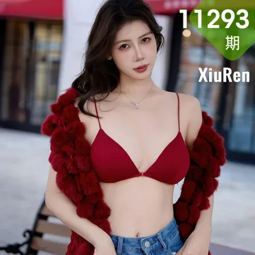 XiuRen 秀人 No.11293 尹甜甜爆乳街拍红色毛衣