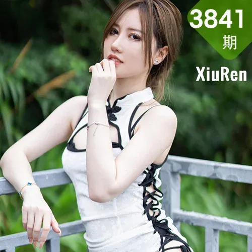 XiuRen 秀人 No.3841 黑丝吊袜新人模特 美桃酱 杭州旅拍2