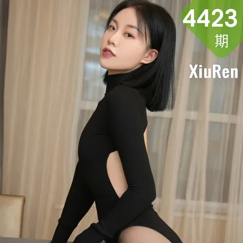 XiuRen 秀人 No.4423 周末加班黑色皮衣 一颗甜蛋黄a 性感写真1