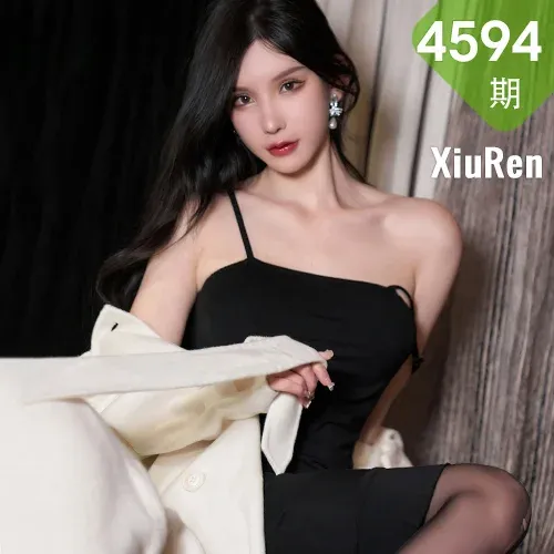 XiuRen 秀人 No.4594 黑色连衣吊裙 周于希Sally 三亚旅拍111