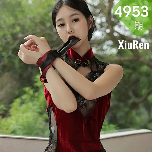 XiuRen 秀人 No.4953 红色旗袍 谢晚晚 首套写真2