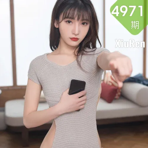 XiuRen 秀人 No.4971 灰色毛线衣 陆萱萱 珠三角旅拍11