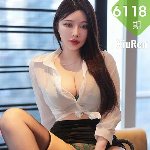 XiuRen 秀人 No.6118 软软爱吃肉 巨乳湿身绿色蕾丝杭州旅拍