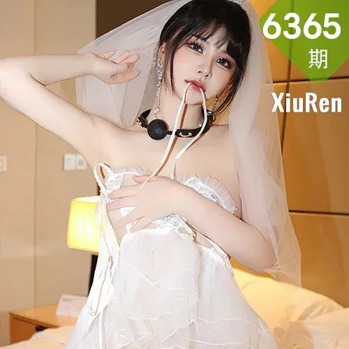 XiuRen 秀人 No.6365 桃桃子_ 白色蕾丝婚纱性感写真