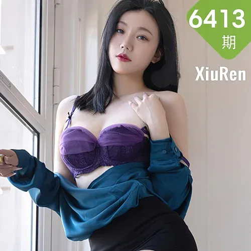 XiuRen 秀人 No.6413 安然anran 紫色内衣珠三角旅拍11