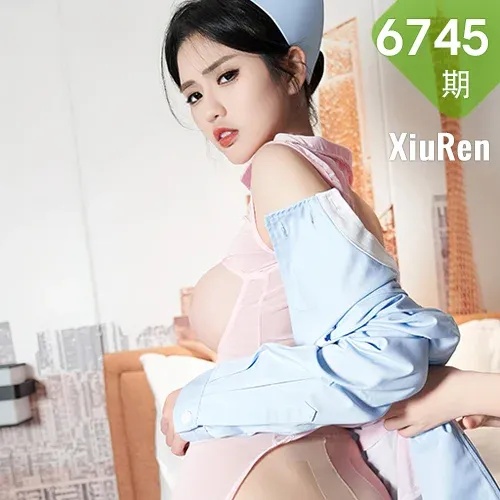 XiuRen 秀人 No.6745 浅浅Danny 蓝色护士服性感写真11