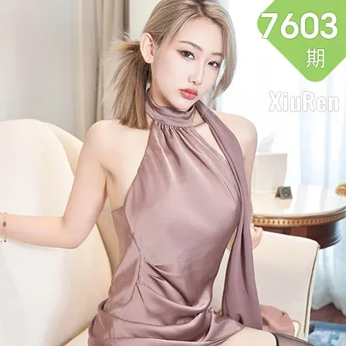 XiuRen 秀人 No.7603  沈青黛 咖啡色露肩短裙泰国旅拍1