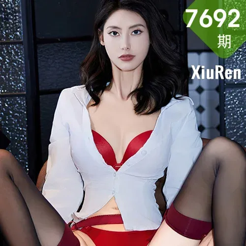 XiuRen 秀人 No.7692  lingyu69 黑色短裙性感写真