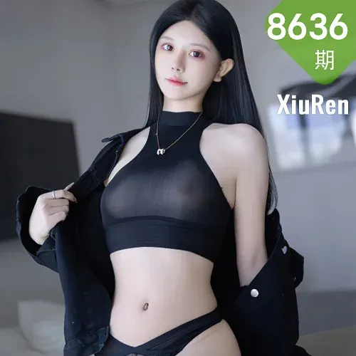 XiuRen 秀人 No.8636 幼幼 黑色轻透内衣性感写真3