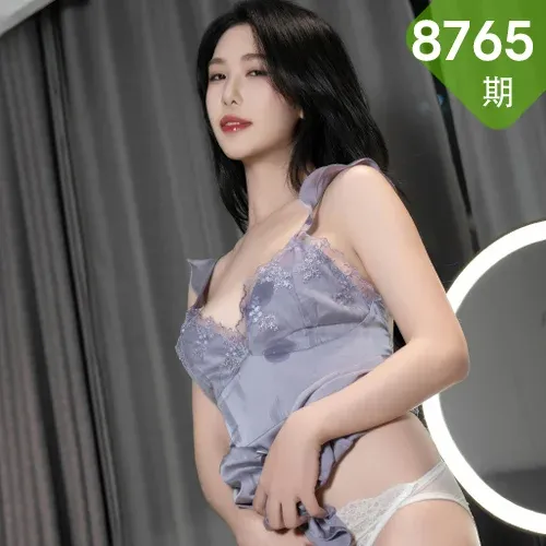 XiuRen 秀人 No.8765 利世 灰色吊带连衣短裙性感写真3