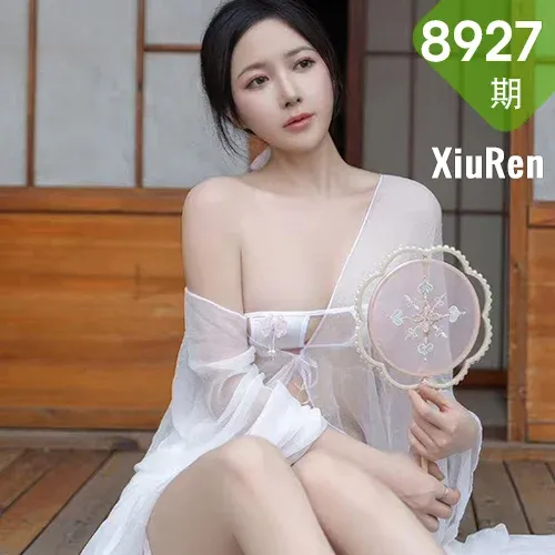 XiuRen 秀人 No.8927 鱼子酱Fish 白色轻透连衣裙迪拜旅拍11