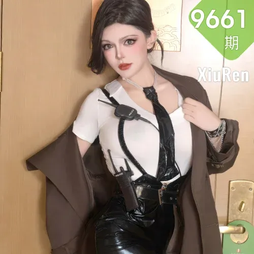 XiuRen 秀人 No.9661 伊丽莎有点白 乳贴皮裙诱惑